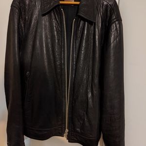 Hugo Boss Jorlon Black Lamb Leather Bomber X-XL